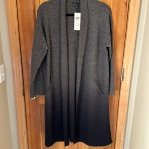 Eileen, Fisher, 100% ombre boiled wool coat